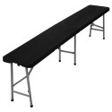 Ławka cateringowa składana w walizkę 180 cm czarna Ławka cateringowa składana w walizkę 180 cm czarna