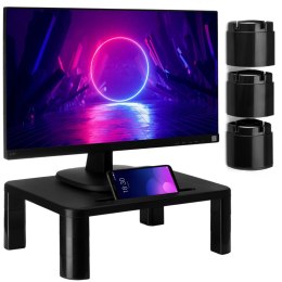 Podstawka pod monitor laptopa czarna