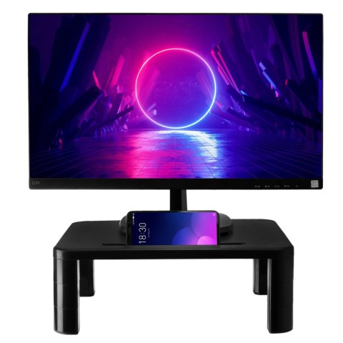 Podstawka pod monitor laptopa czarna Podstawka pod monitor laptopa czarna