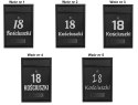 Skrzynka na listy GUSTAV czarna z napisem Skrzynka na listy GUSTAV czarna z napisem