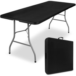 Stół cateringowy FETA BLACK składany w walizkę 180 cm