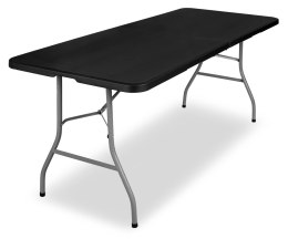 Stół cateringowy FETA BLACK składany w walizkę 180 cm