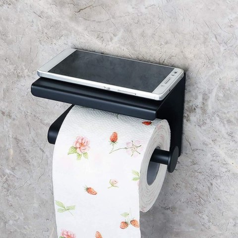 Uchwyt na papier toaletowy BELIK czarny Uchwyt na papier toaletowy BELIK czarny