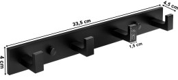 Wieszak metalowy TESSERA czarny