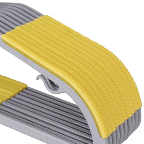 Wieszak ubraniowy FLEXI komplet 10 sztuk szaro-żółty Wieszak ubraniowy FLEXI komplet 10 sztuk szaro-żółty