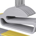 Wieszak ubraniowy FLEXI komplet 10 sztuk szaro-żółty Wieszak ubraniowy FLEXI komplet 10 sztuk szaro-żółty