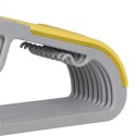 Wieszak ubraniowy FLEXI komplet 10 sztuk szaro-żółty Wieszak ubraniowy FLEXI komplet 10 sztuk szaro-żółty
