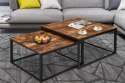 Zestaw stolików loftowych VELEN RUSTIC loft 2w1 Zestaw stolików loftowych VELEN RUSTIC loft 2w1