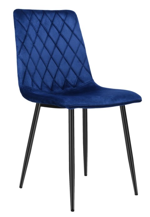 Krzesło aksamitne DEXTER granatowe velvet Krzesło aksamitne DEXTER granatowe velvet