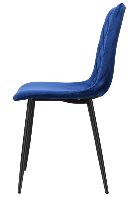 Krzesło aksamitne DEXTER granatowe velvet Krzesło aksamitne DEXTER granatowe velvet