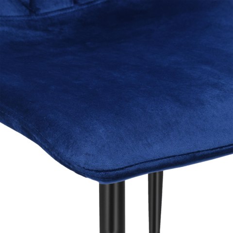 Krzesło aksamitne DEXTER granatowe velvet Krzesło aksamitne DEXTER granatowe velvet