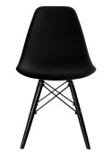 Krzesło loftowe MILANO BLACK czarne Krzesło loftowe MILANO BLACK czarne
