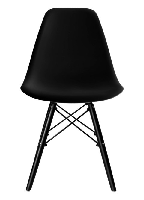 Krzesło loftowe MILANO BLACK czarne Krzesło loftowe MILANO BLACK czarne