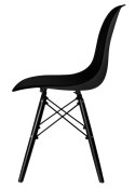 Krzesło loftowe MILANO BLACK czarne Krzesło loftowe MILANO BLACK czarne