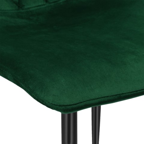 Krzesło welurowe DEXTER ciemnozielone velvet Krzesło welurowe DEXTER ciemnozielone velvet