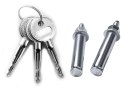 Metalowy sejf zamykany na klucz SICURO czarny Metalowy sejf zamykany na klucz SICURO czarny