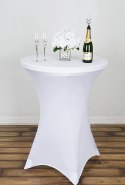Pokrowiec stolika koktajlowego 80 cm biały Pokrowiec stolika koktajlowego 80 cm biały