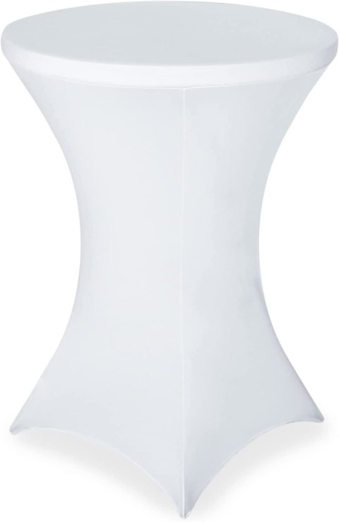 Pokrowiec stolika koktajlowego 80 cm biały Pokrowiec stolika koktajlowego 80 cm biały