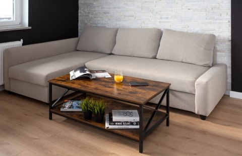 Stolik kawowy ława rustykalna loft HERNING Stolik kawowy ława rustykalna loft HERNING