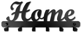 Wieszak loftowy HOME czarny 6 ramion