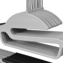 Wieszak ubraniowy FLEXI komplet 20 sztuk szaro-czarny Wieszak ubraniowy FLEXI komplet 20 sztuk szaro-czarny