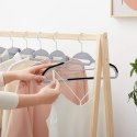 Wieszak ubraniowy FLEXI komplet 20 sztuk szaro-czarny Wieszak ubraniowy FLEXI komplet 20 sztuk szaro-czarny
