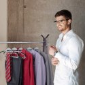 Wieszak ubraniowy FLEXI komplet 20 sztuk szaro-czarny Wieszak ubraniowy FLEXI komplet 20 sztuk szaro-czarny