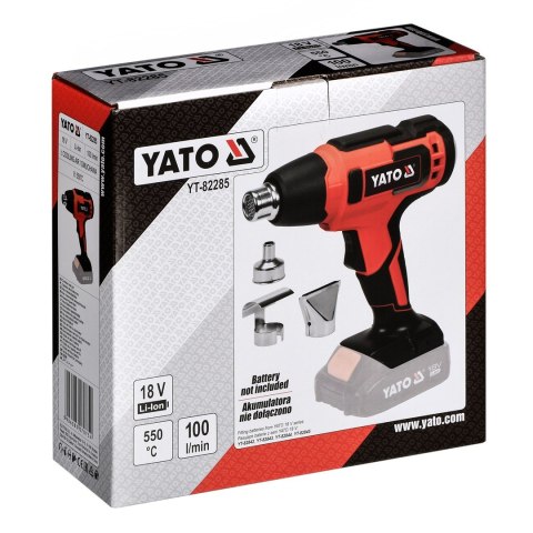 Opalarka 18V 550° II BIEGI YT-82285 YATO Opalarka 18V 550° II BIEGI YT-82285 YATO