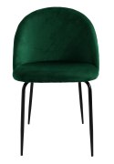 Krzesło aksamitne FARGO Velvet Ciemnozielone Krzesło aksamitne FARGO Velvet Ciemnozielone