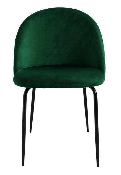 Krzesło aksamitne FARGO Velvet Ciemnozielone Krzesło aksamitne FARGO Velvet Ciemnozielone