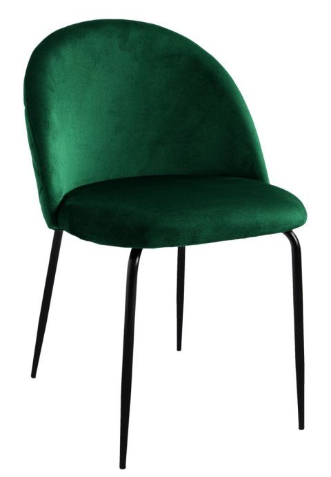 Krzesło aksamitne FARGO Velvet Ciemnozielone Krzesło aksamitne FARGO Velvet Ciemnozielone