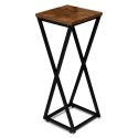 Kwietnik loftowy KONEL RUSTIC czarny postarzany dąb 62 cm Kwietnik loftowy KONEL RUSTIC czarny postarzany dąb 62 cm