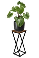Kwietnik loftowy KONEL RUSTIC czarny postarzany dąb 62 cm Kwietnik loftowy KONEL RUSTIC czarny postarzany dąb 62 cm