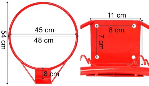 Obręcz do gry w koszykówkę TOSSER 45 cm Obręcz do gry w koszykówkę TOSSER 45 cm
