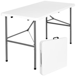 Stół cateringowy JUNE składany w walizkę 120 cm biały