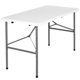 Stół cateringowy JUNE składany w walizkę 120 cm biały