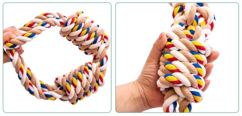 Zabawka szarpak z supłami dla psa WALLY 60 cm Zabawka szarpak z supłami dla psa WALLY 60 cm