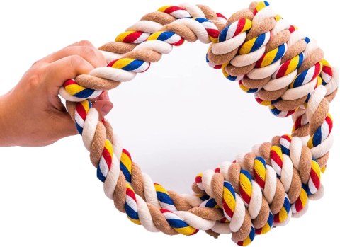 Zabawka szarpak z supłami dla psa WALLY 60 cm Zabawka szarpak z supłami dla psa WALLY 60 cm