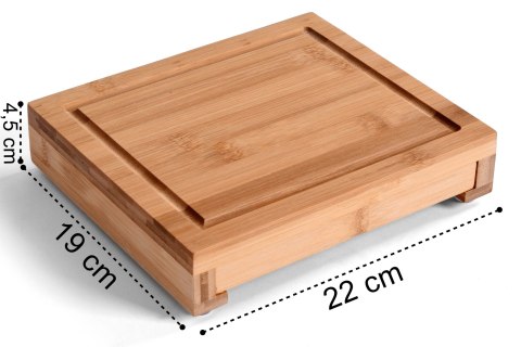 Deska bambusowa do serów WARNA z nożami 22 cm Deska bambusowa do serów WARNA z nożami 22 cm