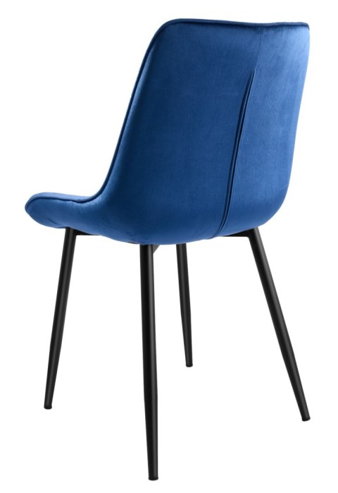 Krzesło NORMAN niebieskie velvet Krzesło NORMAN niebieskie velvet