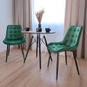 Krzesło NORMAN zielone velvet Krzesło NORMAN zielone velvet