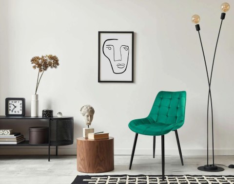 Krzesło NORMAN zielone velvet Krzesło NORMAN zielone velvet