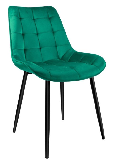Krzesło NORMAN zielone velvet Krzesło NORMAN zielone velvet