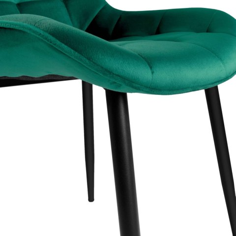 Krzesło NORMAN zielone velvet Krzesło NORMAN zielone velvet