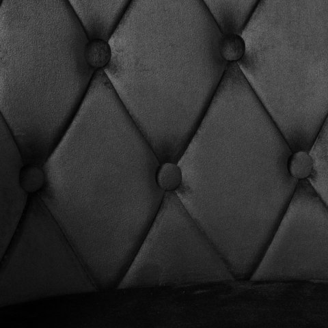 Krzesło aksamitne ATLANTA Velvet Czarne Krzesło aksamitne ATLANTA Velvet Czarne