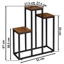 Kwietnik metalowy loft AGRAS RUSTIC stojak na kwiaty Kwietnik metalowy loft AGRAS RUSTIC stojak na kwiaty
