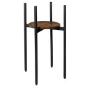 Kwietnik metalowy loftowy czarny TORRE RUSTIC 60 cm Kwietnik metalowy loftowy czarny TORRE RUSTIC 60 cm