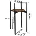 Kwietnik metalowy loftowy czarny TORRE RUSTIC 60 cm Kwietnik metalowy loftowy czarny TORRE RUSTIC 60 cm