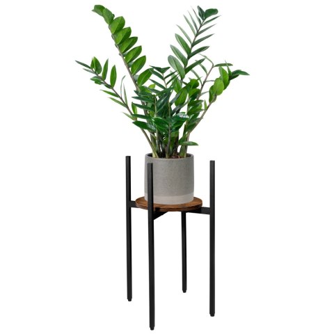 Kwietnik metalowy loftowy czarny TORRE RUSTIC 60 cm Kwietnik metalowy loftowy czarny TORRE RUSTIC 60 cm