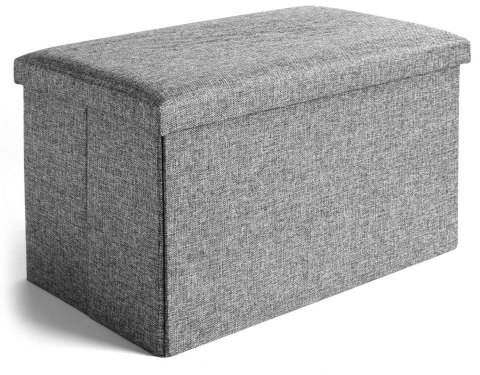 Pufa składana materiałowa DIEGO szary rozmiar XL Pufa składana materiałowa DIEGO szary rozmiar XL